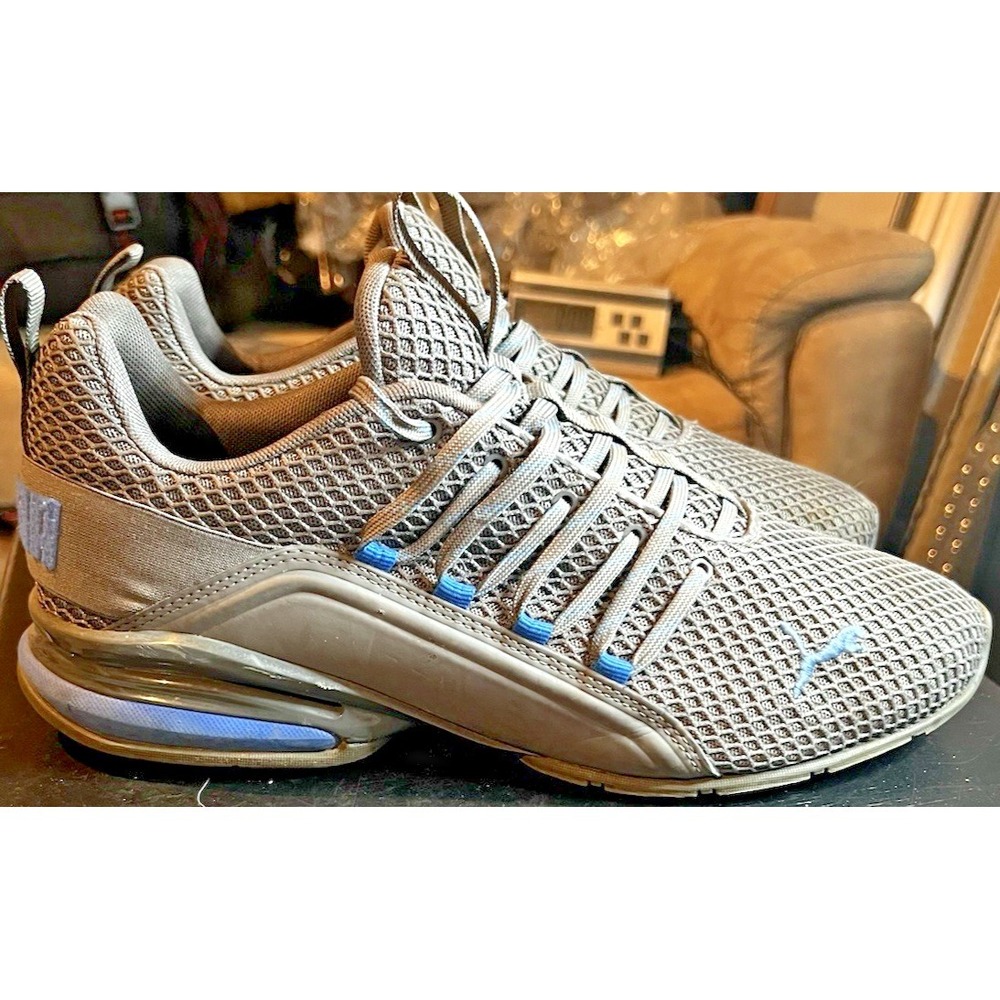 PUMA Axelion Spark Castlerock/Palace Blue Training Running Shoe Size 11 Men's